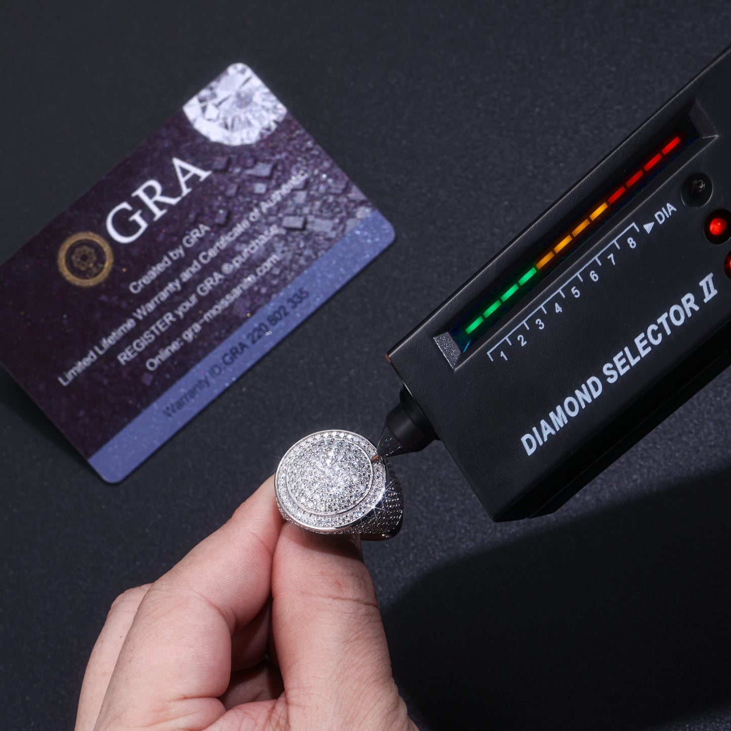 The King of Hip-Hop — Men’s Moissanite Ring & Wedding Set in S925 Sterling Silver