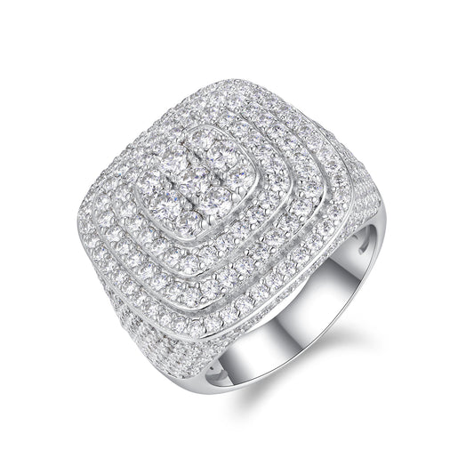 Legendary King — Men’s Moissanite Ring & Wedding Set in S925 Sterling Silver