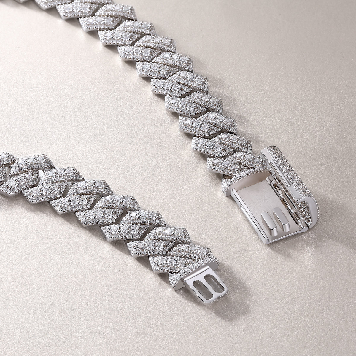 Jinba Legend — S925 Sterling Silver Pendant Necklace & Collar Chain Set with Premium Moissanite