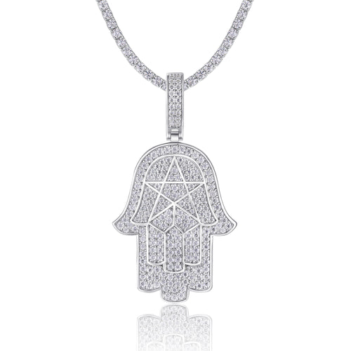 Luxurious S925 Silver Pendant Necklace with Premium Moissanite and Platinum Plating