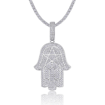 Luxurious S925 Silver Pendant Necklace with Premium Moissanite and Platinum Plating