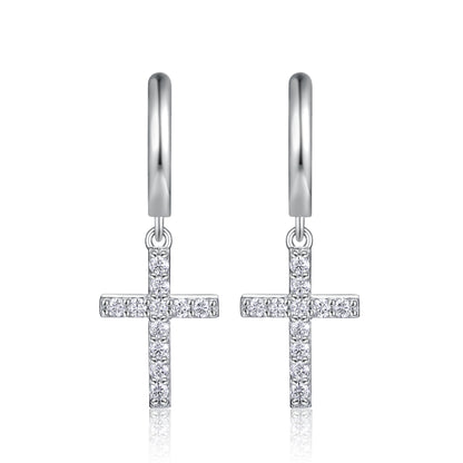 Moissanite Premium Stud Earrings – Platinum-Plated S925 Silver