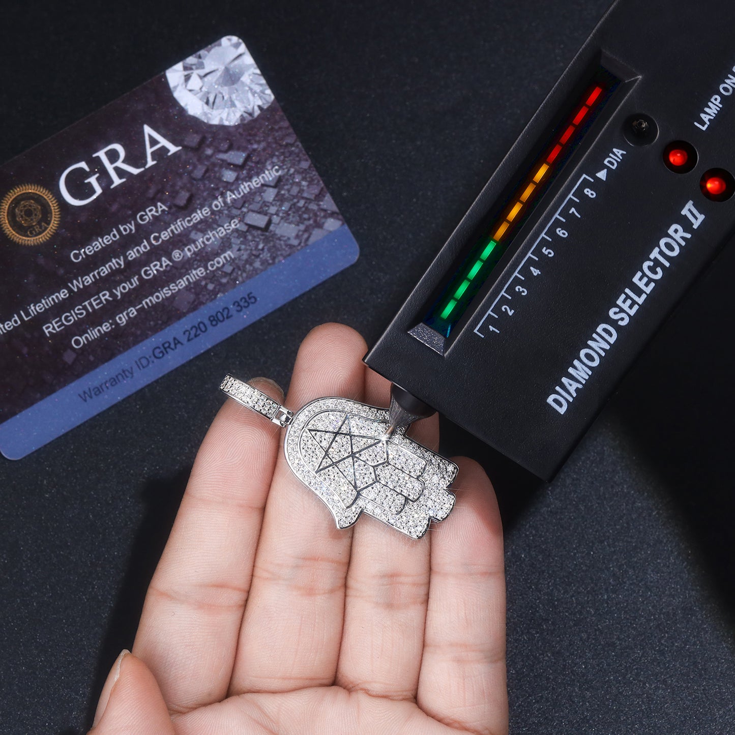 Luxurious S925 Silver Pendant Necklace with Premium Moissanite and Platinum Plating