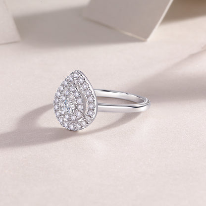 Eternal Love Moissanite Wedding Ring Set (Gold-Plated S925 Silver)