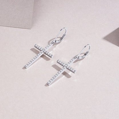 Brilliant Moissanite Platinum-Plated Sterling Silver Stud Earrings