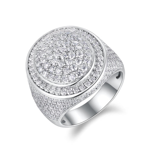 The King of Hip-Hop — Men’s Moissanite Ring & Wedding Set in S925 Sterling Silver