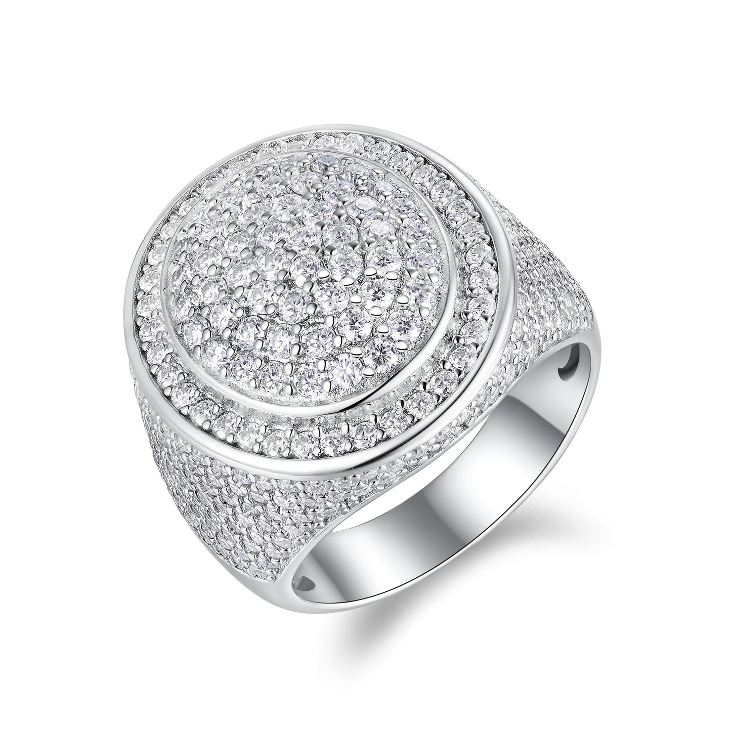 The King of Hip-Hop — Men’s Moissanite Ring & Wedding Set in S925 Sterling Silver