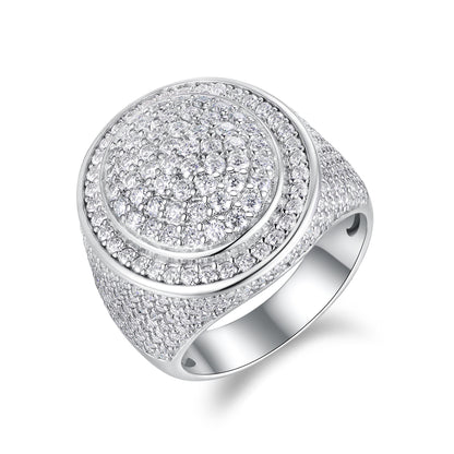 The King of Hip-Hop — Men’s Moissanite Ring & Wedding Set in S925 Sterling Silver