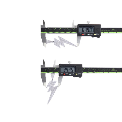 Lightning Moissanite Pendant Necklace – Platinum-Plated S925 Silver