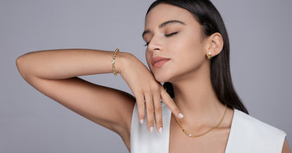 1-Carat Moissanite Gold-Plated Silver Bracelet